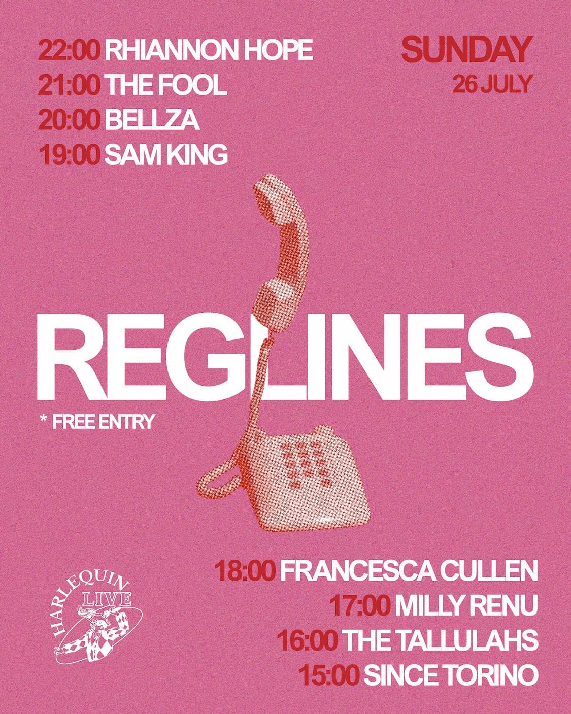 Tramlines Fringe: Reglines at The Harlequin