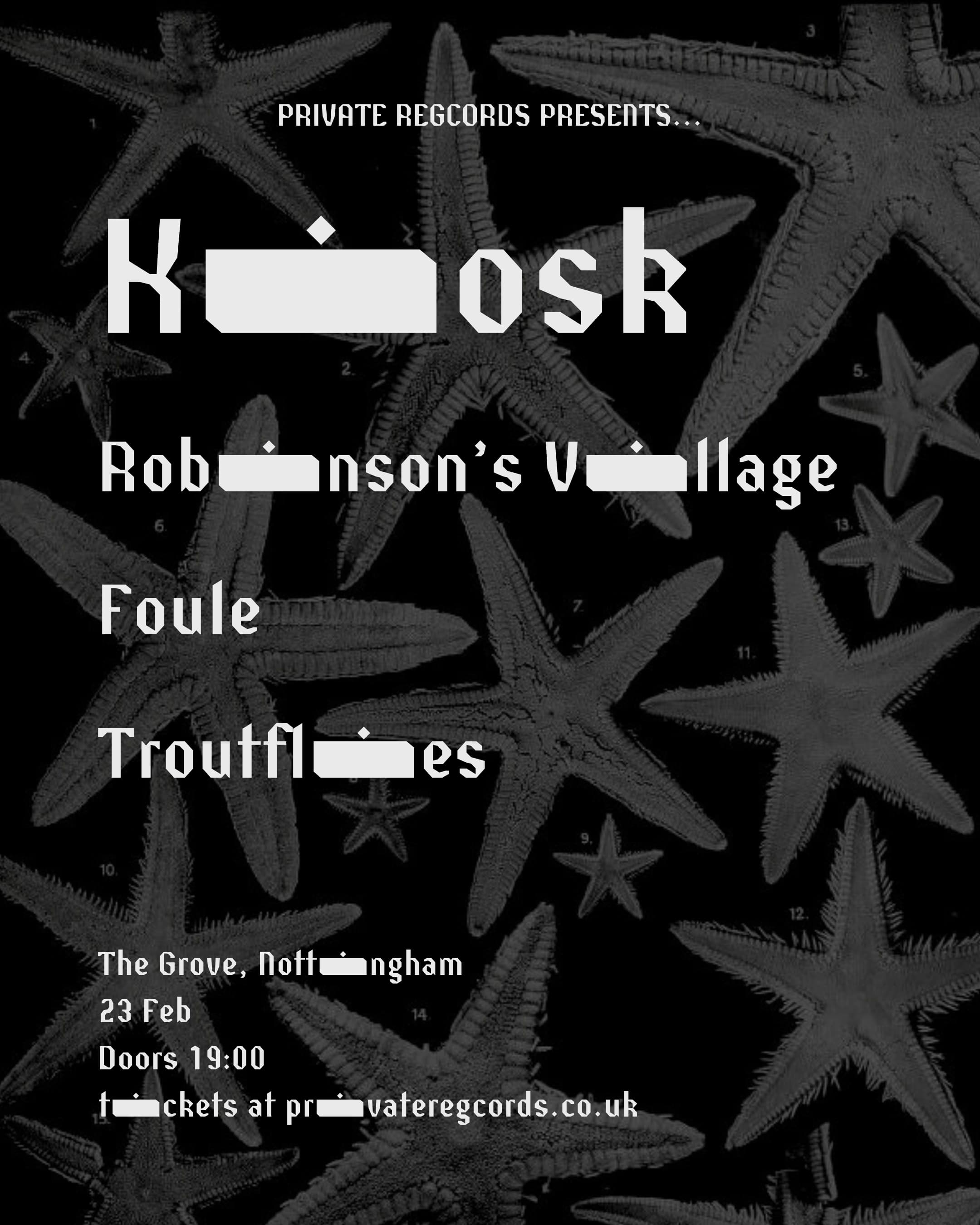Kiosk / Robinson's Village / Foule / Troutflies