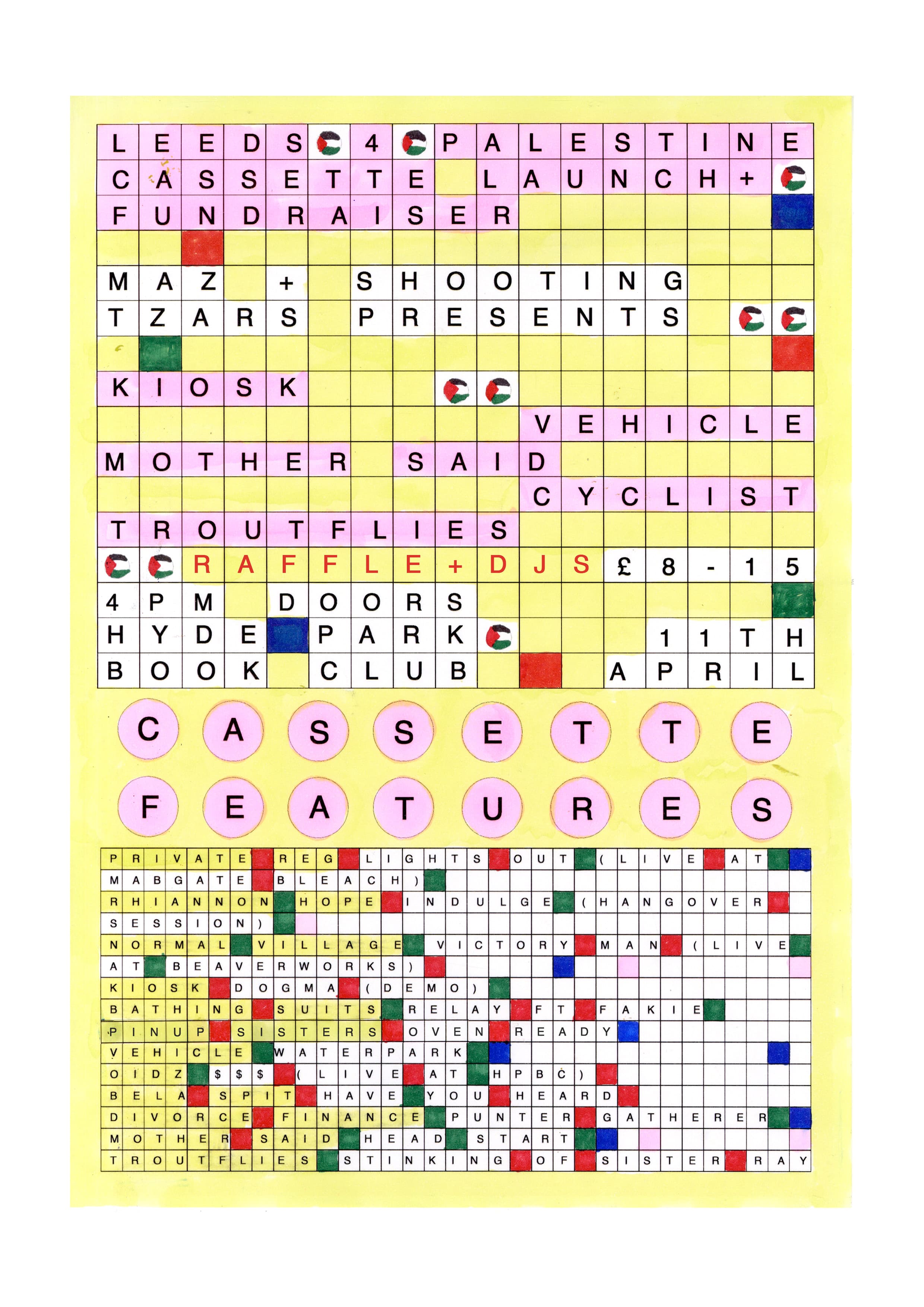 Leeds 4 Palestine Cassette Launch + Fundraiser