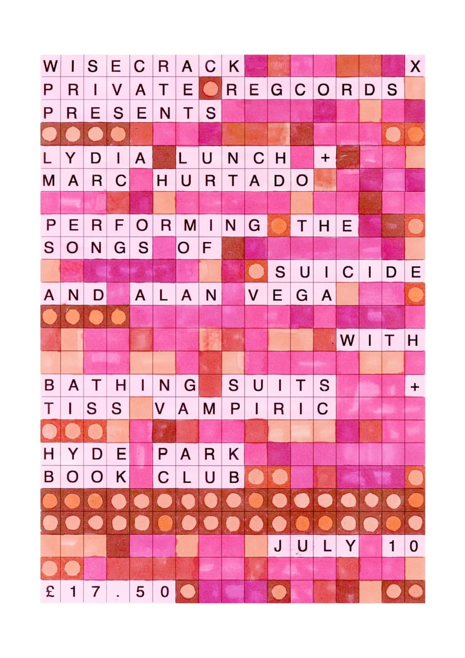 Lydia Lunch & Marc Hurtado play SUICIDE and Alan Vega